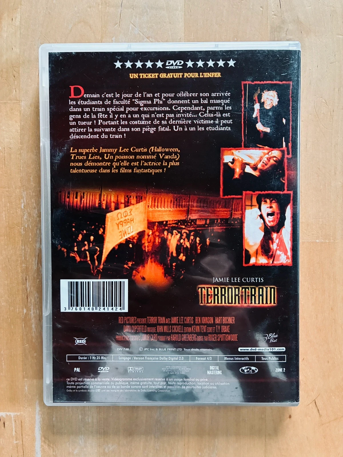 DVD Terror no Trem Jamie Lee Curtis. – photo 3